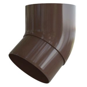 koleno-truby-45-gradusov-pvh-alta-profil-elit-korichnevoe-95-mm